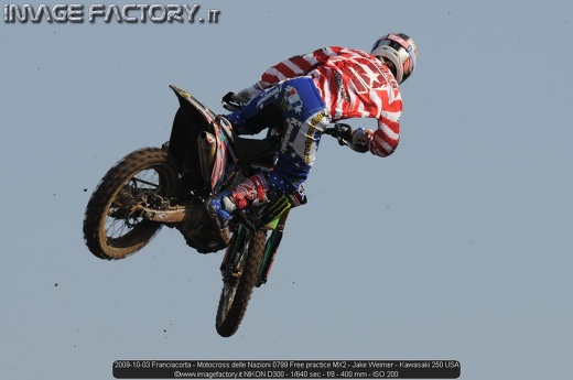 2009-10-03 Franciacorta - Motocross delle Nazioni 0799 Free practice MX2 - Jake Weimer - Kawasaki 250 USA